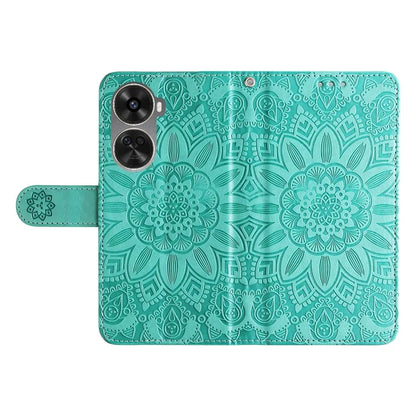 For Huawei nova 11 SE Case Sunflower Imprinted PU Leather Wallet Cover