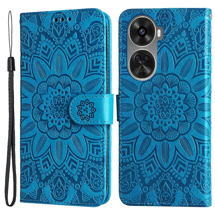For Huawei nova 11 SE Case Sunflower Imprinted PU Leather Wallet Cover