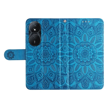 For Honor Play 50 Plus 5G Case Sunflower Imprinted Wallet Leather Cover