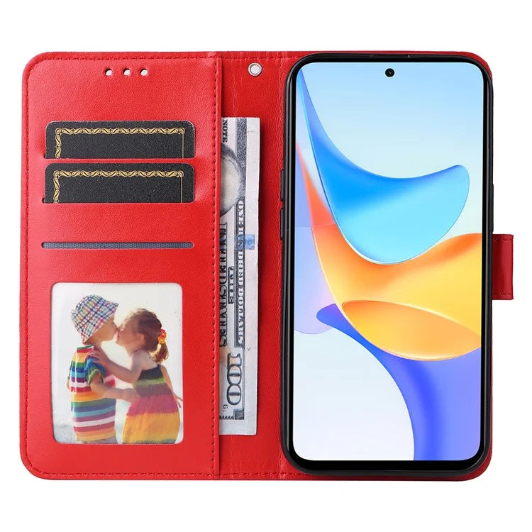 For Honor Play 50 Plus 5G Case Sunflower Imprinted Wallet Leather Cover