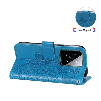 For Xiaomi 14 Case Anti-Fall Wallet Phone Case PU Leather Folio Flip Cover