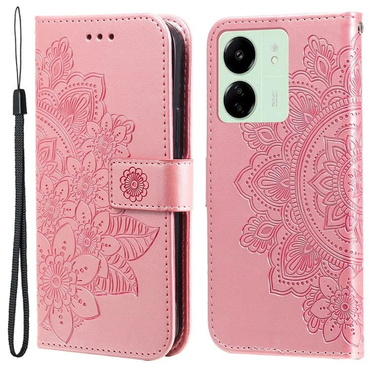 For Xiaomi Redmi 13C 4G / Poco C65 4G Case Anti-Scratch PU Leather Wallet Phone Cover