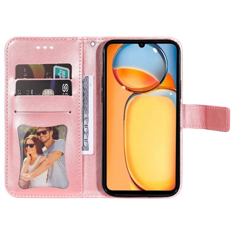 For Xiaomi Redmi 13C 4G / Poco C65 4G Case Anti-Scratch PU Leather Wallet Phone Cover