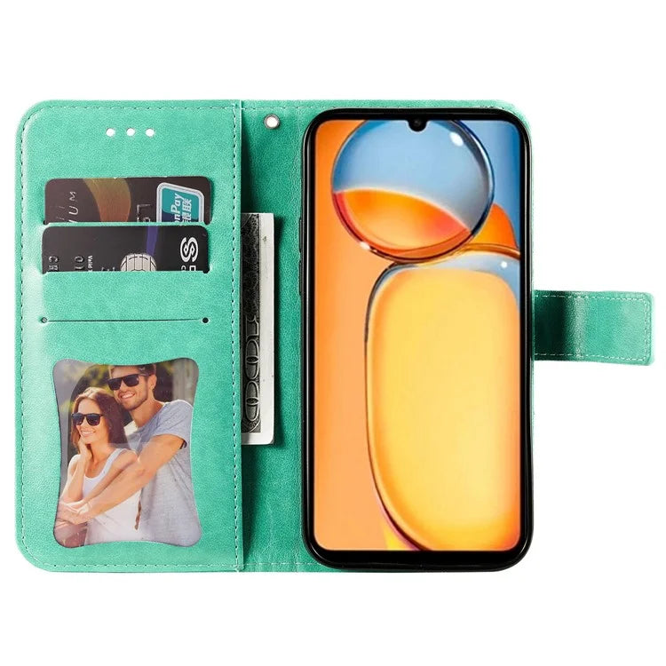 For Xiaomi Redmi 13C 4G / Poco C65 4G Case Anti-Scratch PU Leather Wallet Phone Cover