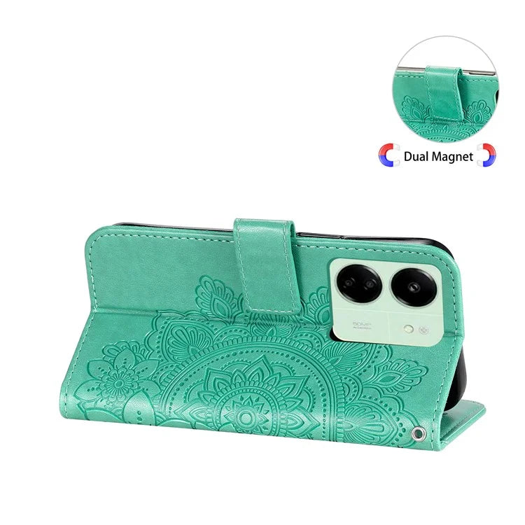 For Xiaomi Redmi 13C 4G / Poco C65 4G Case Anti-Scratch PU Leather Wallet Phone Cover