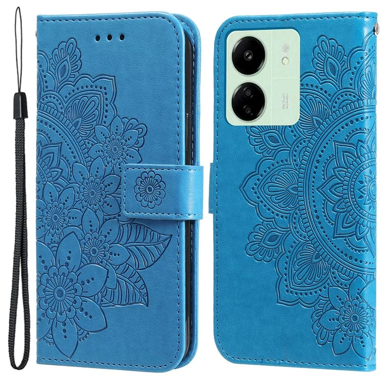 For Xiaomi Redmi 13C 4G / Poco C65 4G Case Anti-Scratch PU Leather Wallet Phone Cover