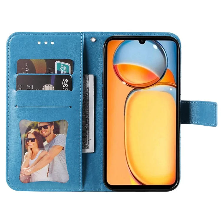 For Xiaomi Redmi 13C 4G / Poco C65 4G Case Anti-Scratch PU Leather Wallet Phone Cover