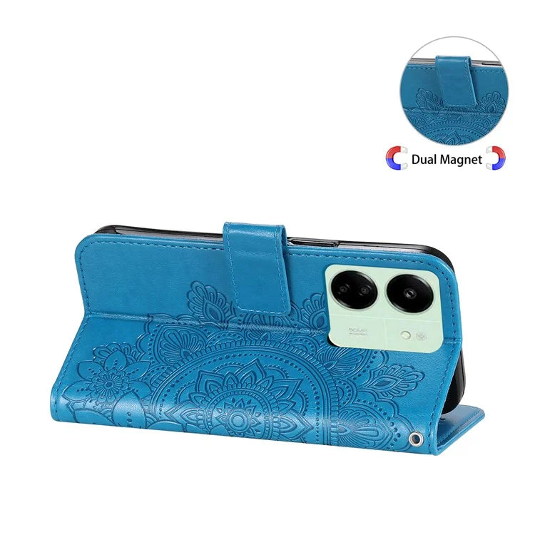 For Xiaomi Redmi 13C 4G / Poco C65 4G Case Anti-Scratch PU Leather Wallet Phone Cover