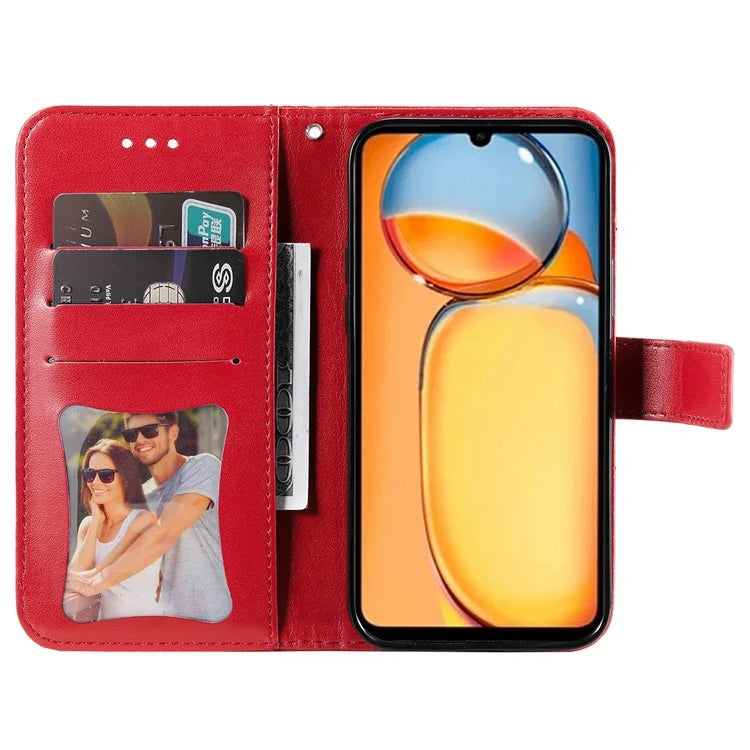 For Xiaomi Redmi 13C 4G / Poco C65 4G Case Anti-Scratch PU Leather Wallet Phone Cover