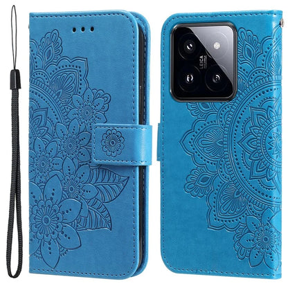 For Xiaomi 14 Pro Case Protective Wallet Phone Case Imprinted PU Leather Flip Cover