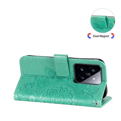 For Xiaomi 14 Pro Case Protective Wallet Phone Case Imprinted PU Leather Flip Cover