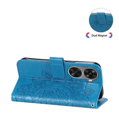 For Huawei nova 11 SE Case Flower Pattern Leather Folio Wallet Phone Cover