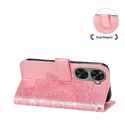 For Huawei nova 11 SE Case Flower Pattern Leather Folio Wallet Phone Cover