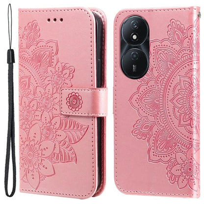 For Honor Play 50 Plus 5G Case Protective Wallet Phone Case Imprinted PU Leather Flip Cover