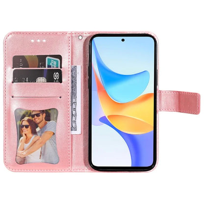 For Honor Play 50 Plus 5G Case Protective Wallet Phone Case Imprinted PU Leather Flip Cover