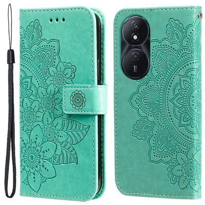 For Honor Play 50 Plus 5G Case Protective Wallet Phone Case Imprinted PU Leather Flip Cover
