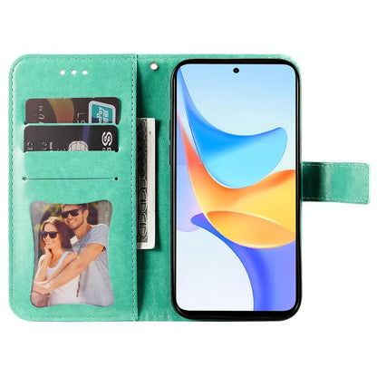 For Honor Play 50 Plus 5G Case Protective Wallet Phone Case Imprinted PU Leather Flip Cover