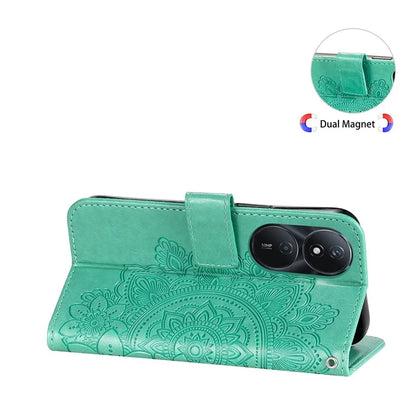 For Honor Play 50 Plus 5G Case Protective Wallet Phone Case Imprinted PU Leather Flip Cover