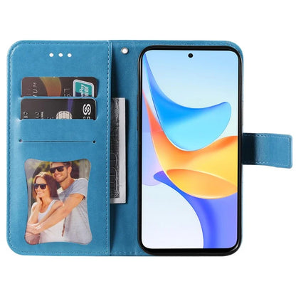 For Honor Play 50 Plus 5G Case Protective Wallet Phone Case Imprinted PU Leather Flip Cover