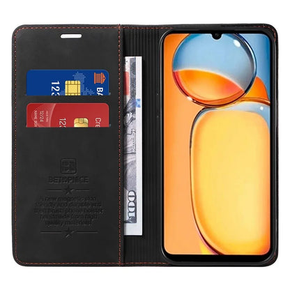 BETOPNICE 003 for Xiaomi Redmi 13C 4G / Poco C65 4G Case RFID Blocking Phone Foldable Stand Cover