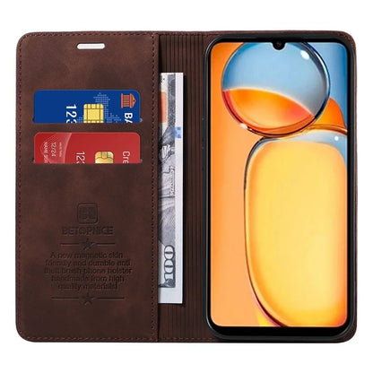 BETOPNICE 003 for Xiaomi Redmi 13C 4G / Poco C65 4G Case RFID Blocking Phone Foldable Stand Cover