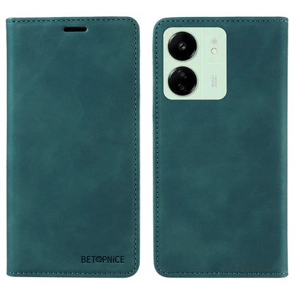 BETOPNICE 003 for Xiaomi Redmi 13C 4G / Poco C65 4G Case RFID Blocking Phone Foldable Stand Cover