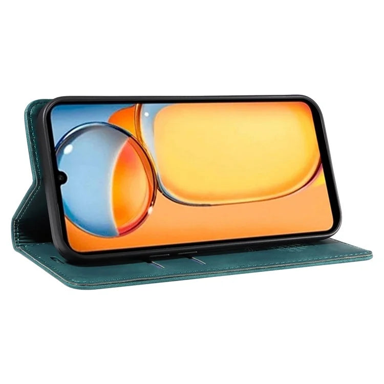 BETOPNICE 003 for Xiaomi Redmi 13C 4G / Poco C65 4G Case RFID Blocking Phone Foldable Stand Cover