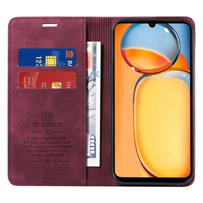 BETOPNICE 003 for Xiaomi Redmi 13C 4G / Poco C65 4G Case RFID Blocking Phone Foldable Stand Cover