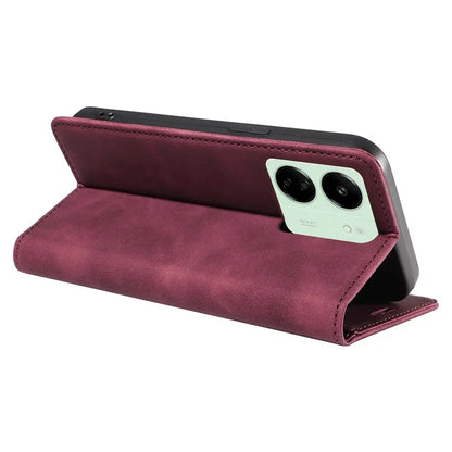 BETOPNICE 003 for Xiaomi Redmi 13C 4G / Poco C65 4G Case RFID Blocking Phone Foldable Stand Cover