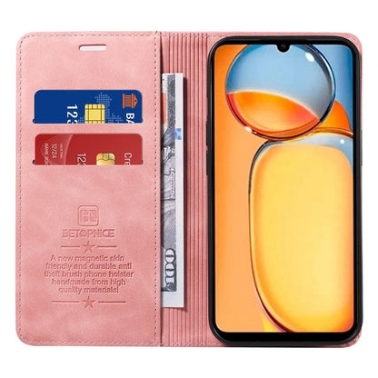 BETOPNICE 003 for Xiaomi Redmi 13C 4G / Poco C65 4G Case RFID Blocking Phone Foldable Stand Cover