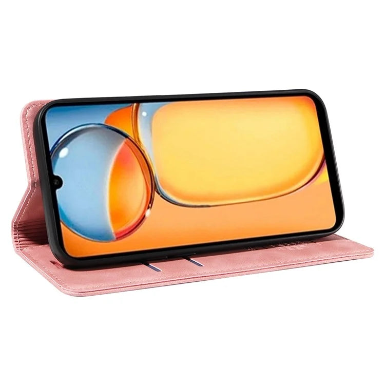 BETOPNICE 003 for Xiaomi Redmi 13C 4G / Poco C65 4G Case RFID Blocking Phone Foldable Stand Cover