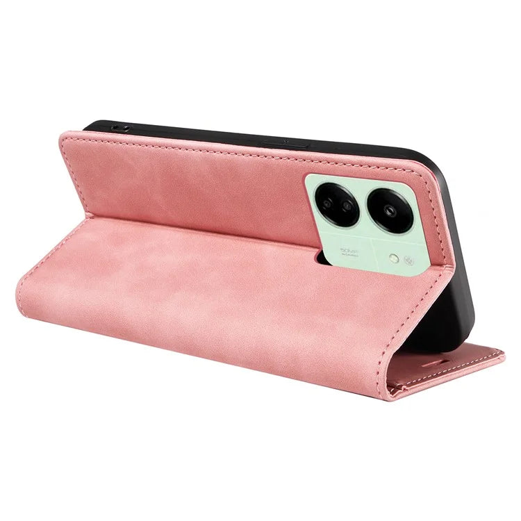 BETOPNICE 003 for Xiaomi Redmi 13C 4G / Poco C65 4G Case RFID Blocking Phone Foldable Stand Cover