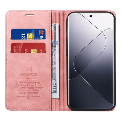 BETOPNICE 003 for Xiaomi 14 Pro Case Well-protected RFID Blocking Phone Stand Cover