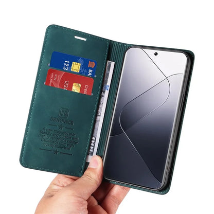 BETOPNICE 003 for Xiaomi 14 Pro Case Well-protected RFID Blocking Phone Stand Cover