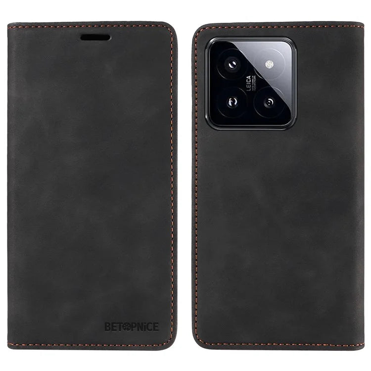 BETOPNICE 003 for Xiaomi 14 Pro Case Well-protected RFID Blocking Phone Stand Cover