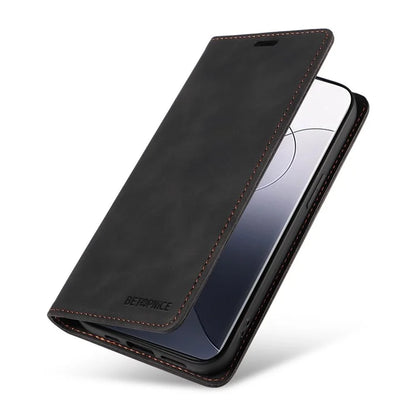 BETOPNICE 003 for Xiaomi 14 Pro Case Well-protected RFID Blocking Phone Stand Cover