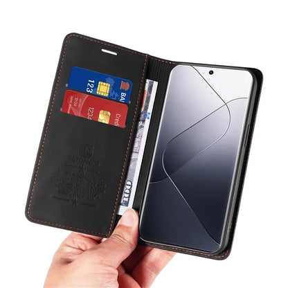 BETOPNICE 003 for Xiaomi 14 Pro Case Well-protected RFID Blocking Phone Stand Cover