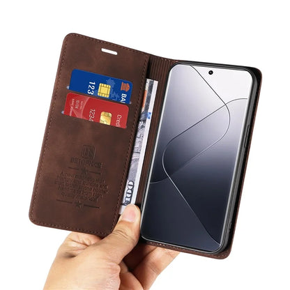 BETOPNICE 003 for Xiaomi 14 Pro Case Well-protected RFID Blocking Phone Stand Cover