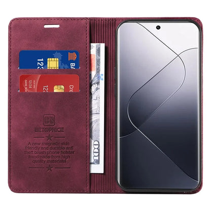 BETOPNICE 003 for Xiaomi 14 Pro Case Well-protected RFID Blocking Phone Stand Cover