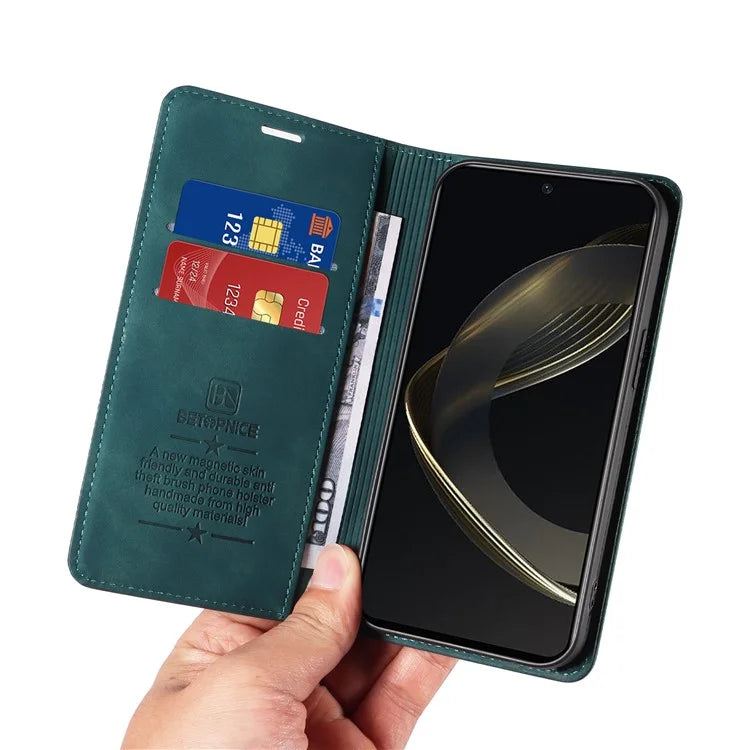 BETOPNICE 003 for Huawei nova 11 SE Case RFID Blocking Magnetic Closing Leather Cover