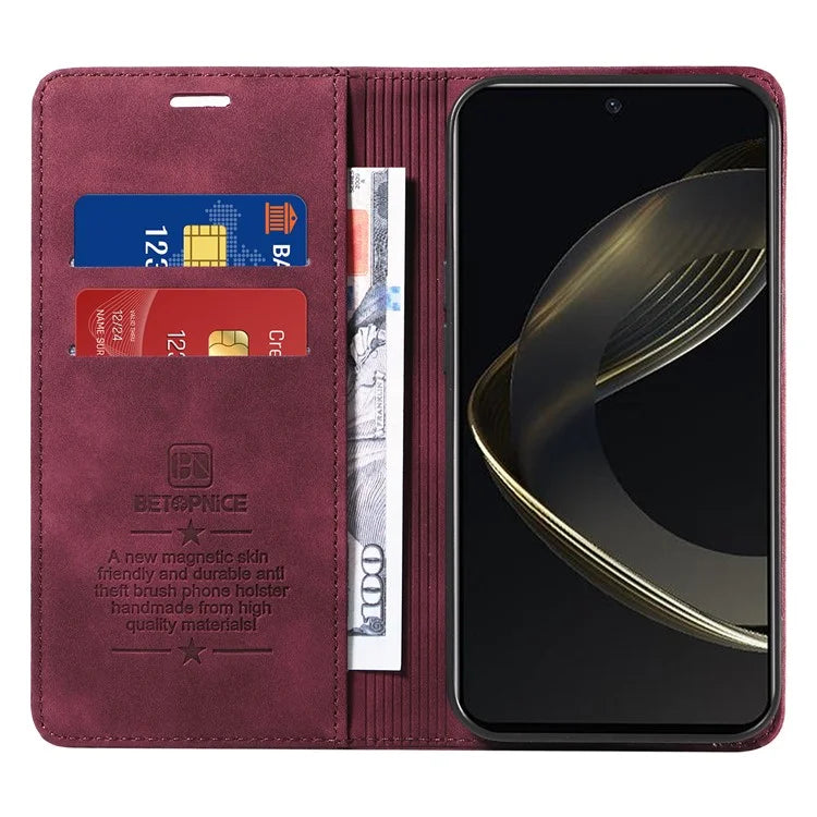 BETOPNICE 003 for Huawei nova 11 SE Case RFID Blocking Magnetic Closing Leather Cover