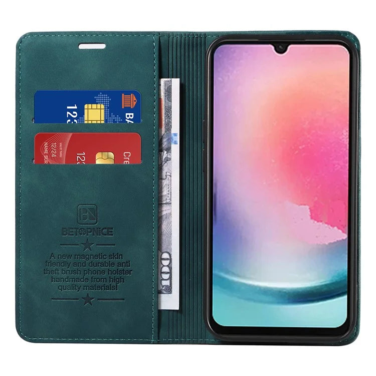 BETOPNICE 003 for Samsung Galaxy A25 5G (Global) (161.0 x 76.5 x 8.3mm) Case Mobile Phone Guard RFID Blocking Stand Cover