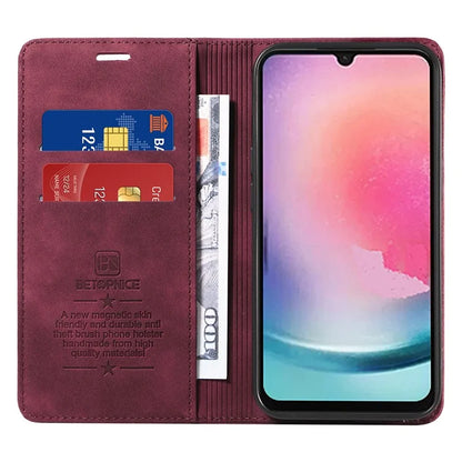 BETOPNICE 003 for Samsung Galaxy A25 5G (Global) (161.0 x 76.5 x 8.3mm) Case Mobile Phone Guard RFID Blocking Stand Cover