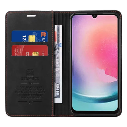 BETOPNICE 003 for Samsung Galaxy A25 5G (Global) (161.0 x 76.5 x 8.3mm) Case Mobile Phone Guard RFID Blocking Stand Cover