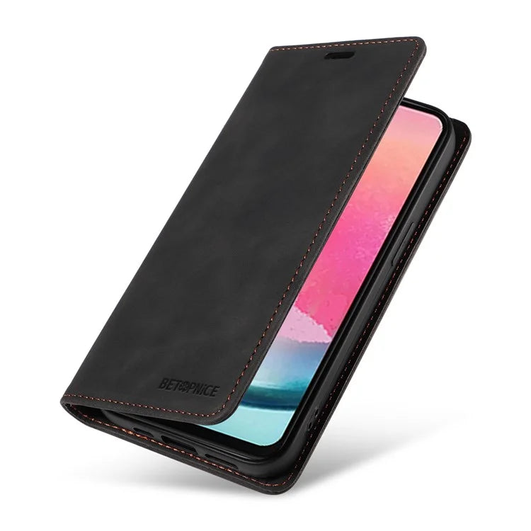 BETOPNICE 003 for Samsung Galaxy A25 5G (Global) (161.0 x 76.5 x 8.3mm) Case Mobile Phone Guard RFID Blocking Stand Cover