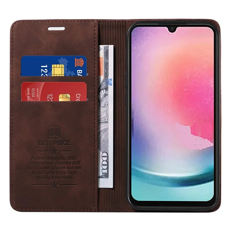 BETOPNICE 003 for Samsung Galaxy A25 5G (Global) (161.0 x 76.5 x 8.3mm) Case Mobile Phone Guard RFID Blocking Stand Cover