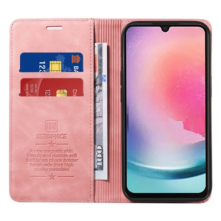 BETOPNICE 003 for Samsung Galaxy A25 5G (Global) (161.0 x 76.5 x 8.3mm) Case Mobile Phone Guard RFID Blocking Stand Cover