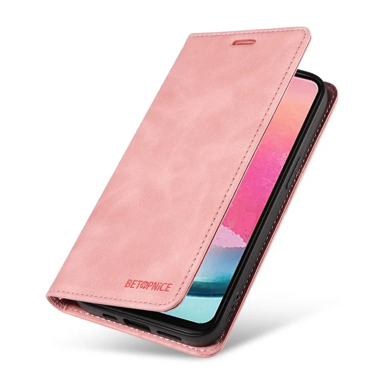 BETOPNICE 003 for Samsung Galaxy A25 5G (Global) (161.0 x 76.5 x 8.3mm) Case Mobile Phone Guard RFID Blocking Stand Cover