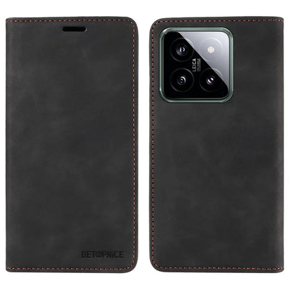 BETOPNICE 003 for Xiaomi 14 Case RFID Blocking Book Style Phone Stand Cover