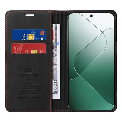 BETOPNICE 003 for Xiaomi 14 Case RFID Blocking Book Style Phone Stand Cover